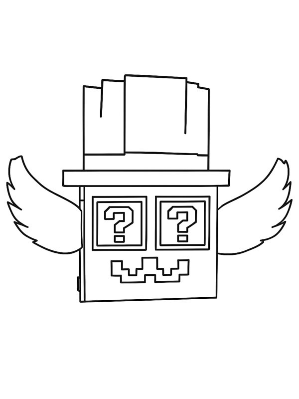 Admin Lucky Block (Steal a Brainrot) Розмальовка Admin Lucky Block (Steal a Brainrot) Розмальовка