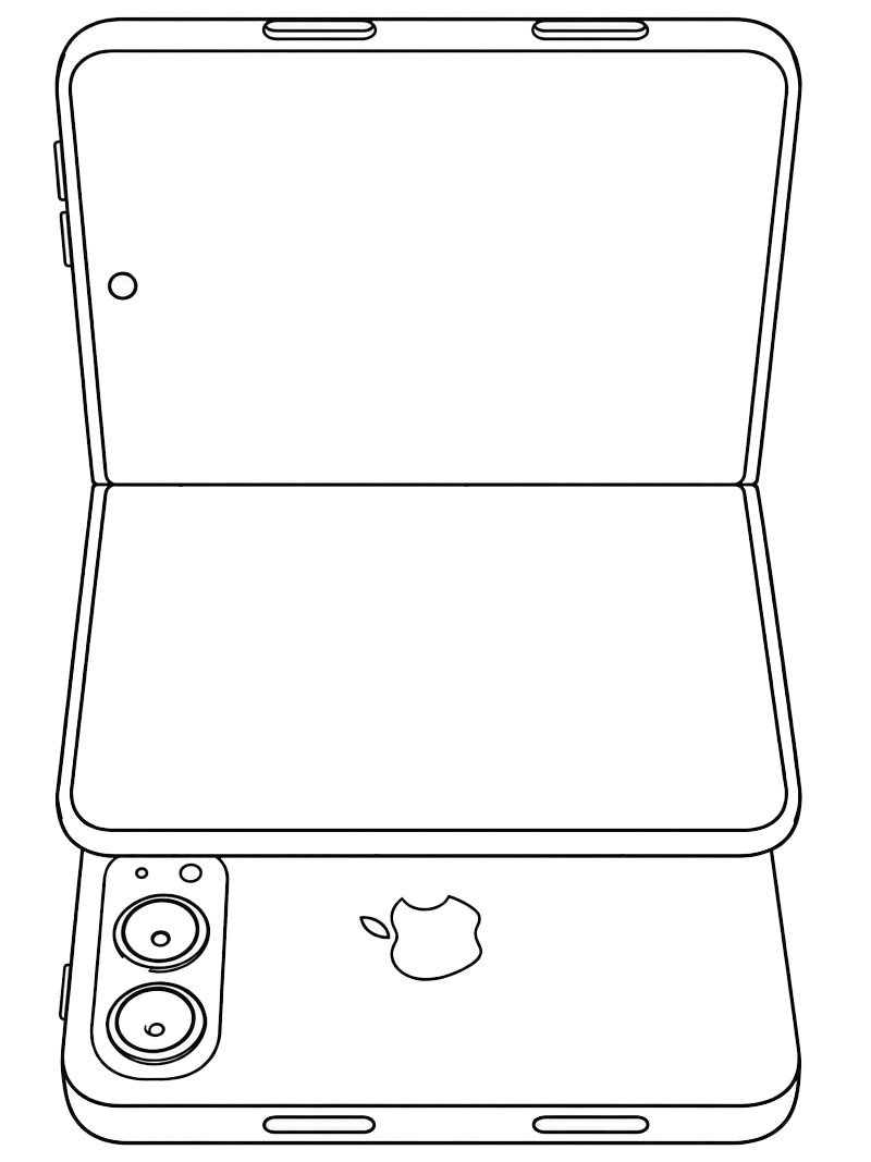Apple iPhone Duo Розмальовка Apple iPhone Duo Розмальовка
