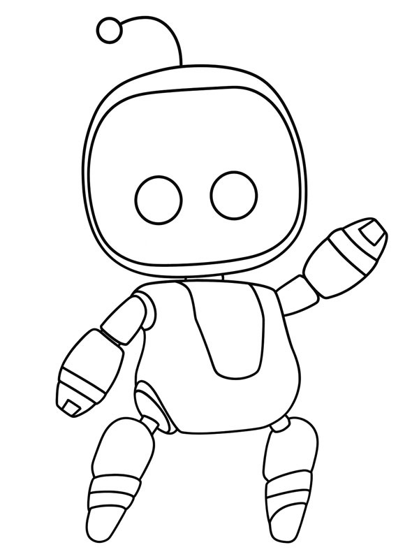 Astro Bot Розмальовка Astro Bot Розмальовка
