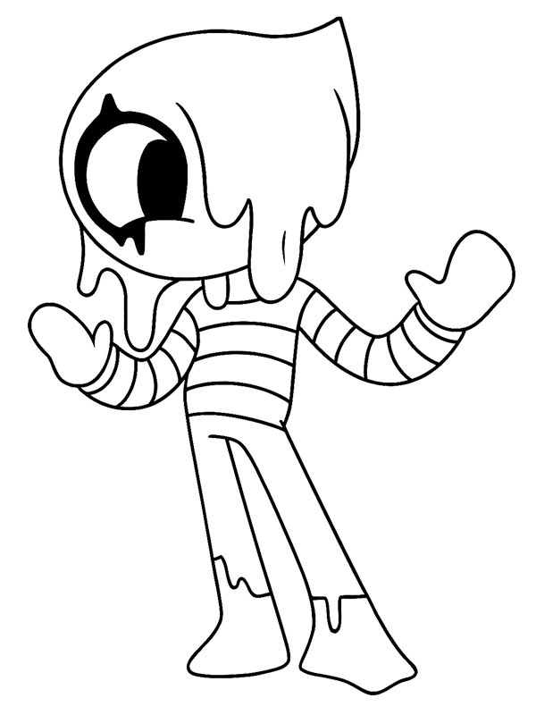 Blot Dandy's World Розмальовка Blot Dandy's World Розмальовка
