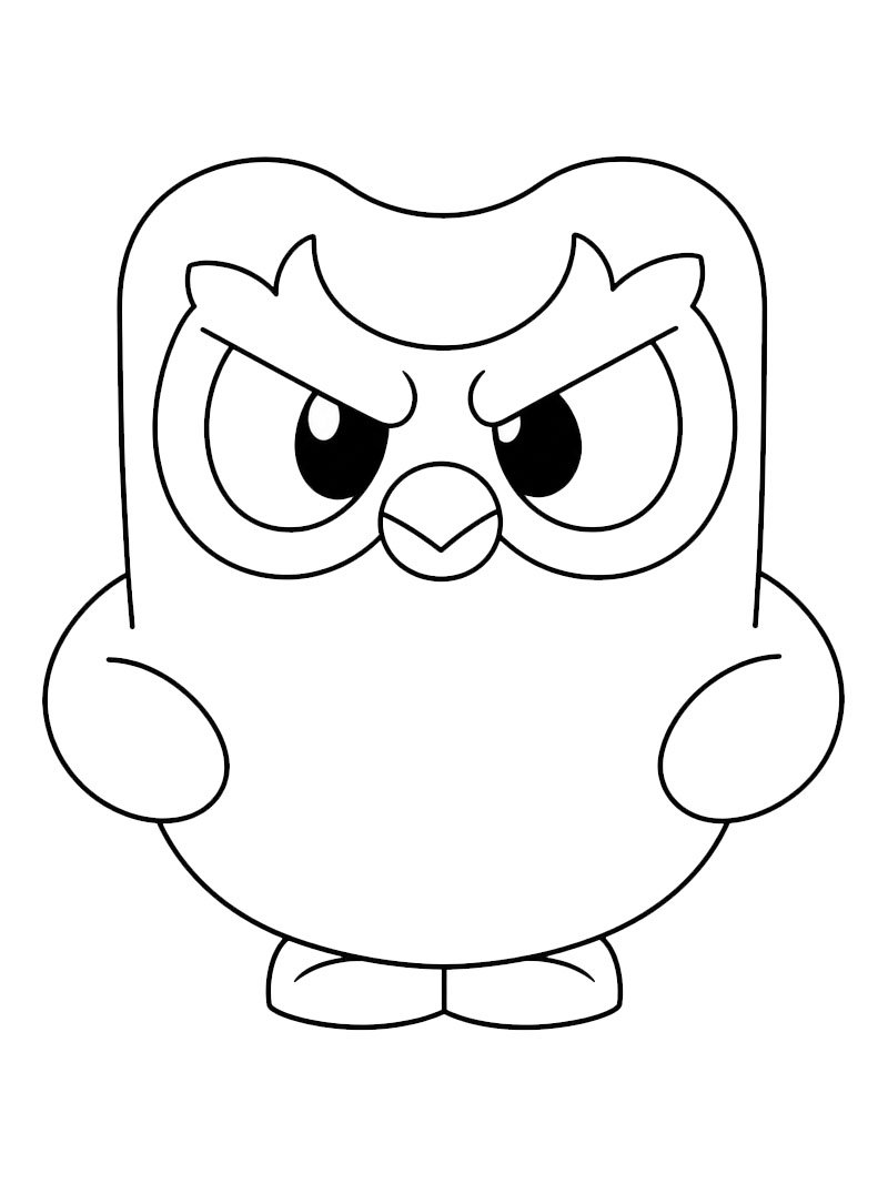 Brawl Stars x Duolingo Розмальовка Brawl Stars x Duolingo Розмальовка