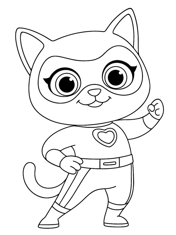 Buddy (СуперКотики) Розмальовка Buddy (СуперКотики) Розмальовка
