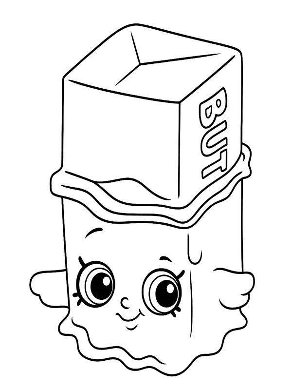 Buttercup Shopkins Розмальовка Buttercup Shopkins Розмальовка