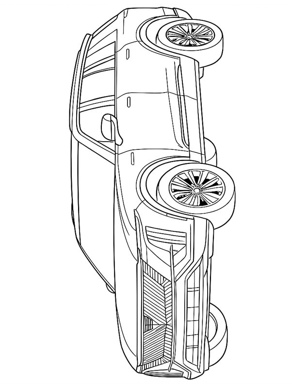 Cadillac VISTIQ Розмальовка Cadillac VISTIQ Розмальовка