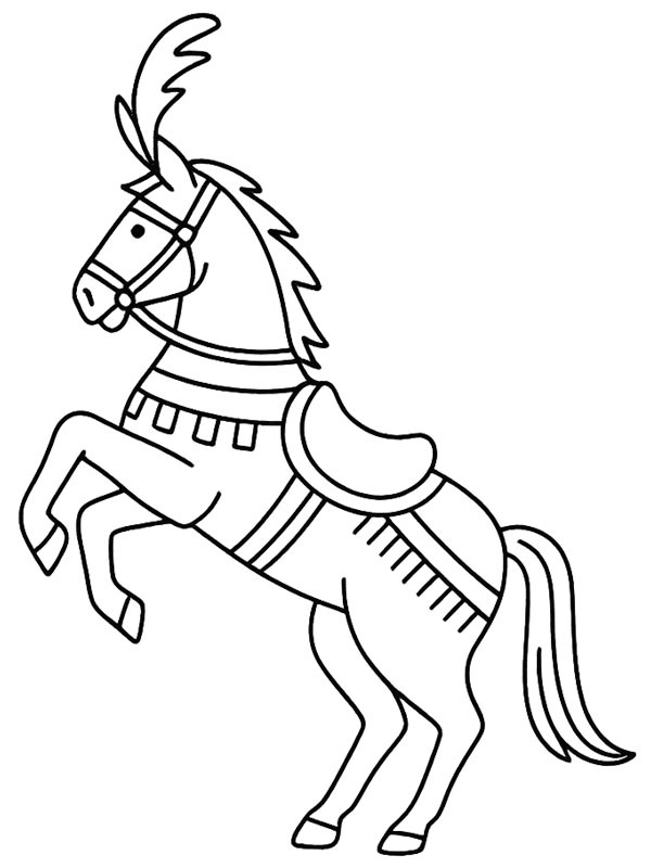 Цирковий кінь Розмальовка Цирковий кінь Розмальовка