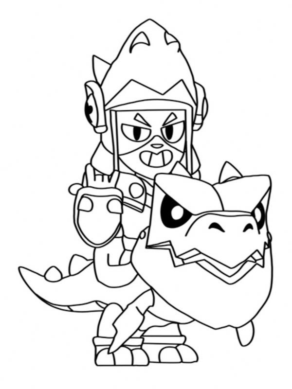 Draco Brawl Stars Розмальовка Draco Brawl Stars Розмальовка