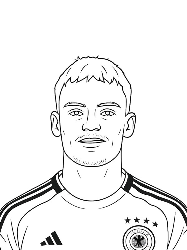 Флоріан Вірц Розмальовка Флоріан Вірц Розмальовка