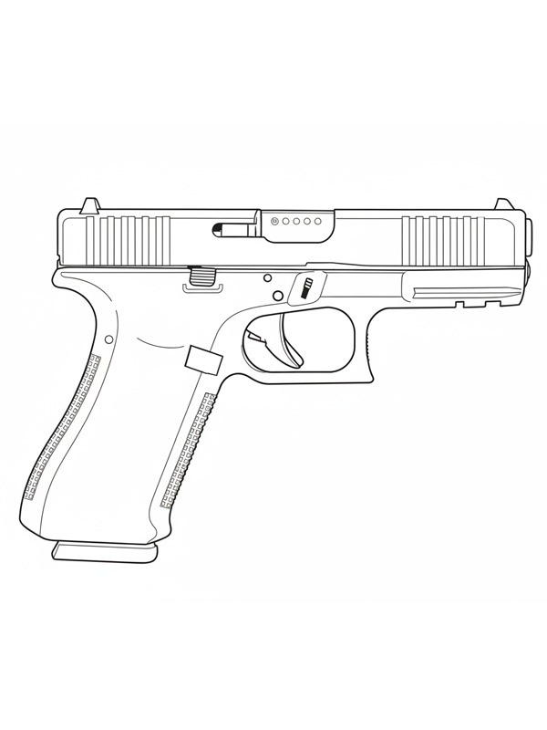 Пістолет Glock 45 Розмальовка Пістолет Glock 45 Розмальовка