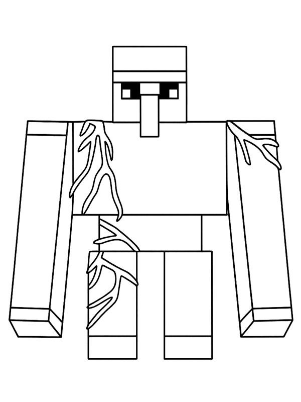 Iron Golem Розмальовка Iron Golem Розмальовка