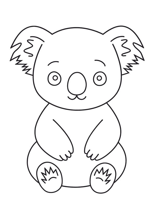 Коала Розмальовка Коала Розмальовка
