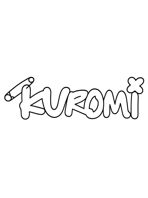 Логотип Куромі Розмальовка Логотип Куромі Розмальовка