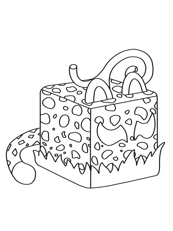 Леопардовий фрукт Blox Fruits Розмальовка Леопардовий фрукт Blox Fruits Розмальовка
