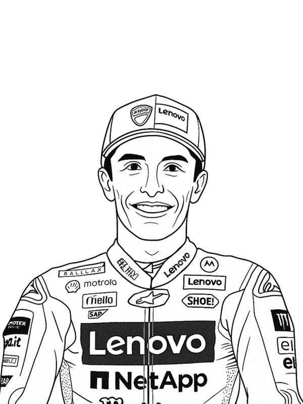 Marc Márquez Розмальовка Marc Márquez Розмальовка