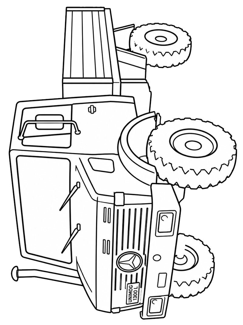 Mercedes Unimog 1300 L Розмальовка Mercedes Unimog 1300 L Розмальовка