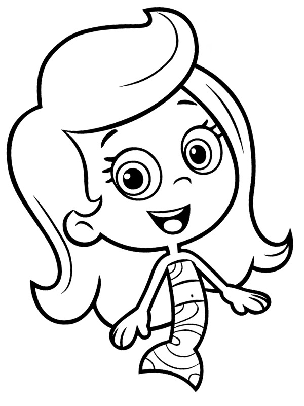 Моллі (Bubble Guppies) Розмальовка Моллі (Bubble Guppies) Розмальовка