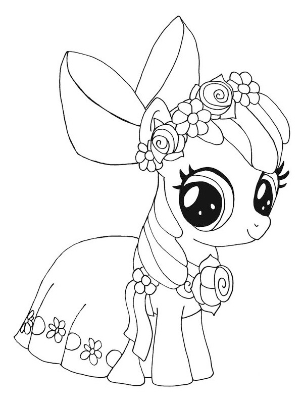 Тіара My Little Pony Розмальовка Тіара My Little Pony Розмальовка