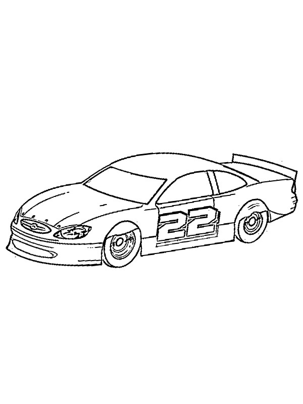 Автомобіль NASCAR Розмальовка Автомобіль NASCAR Розмальовка