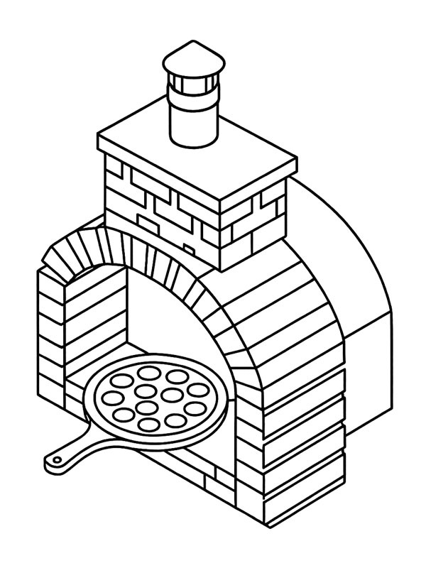 Піч для піци Розмальовка Піч для піци Розмальовка