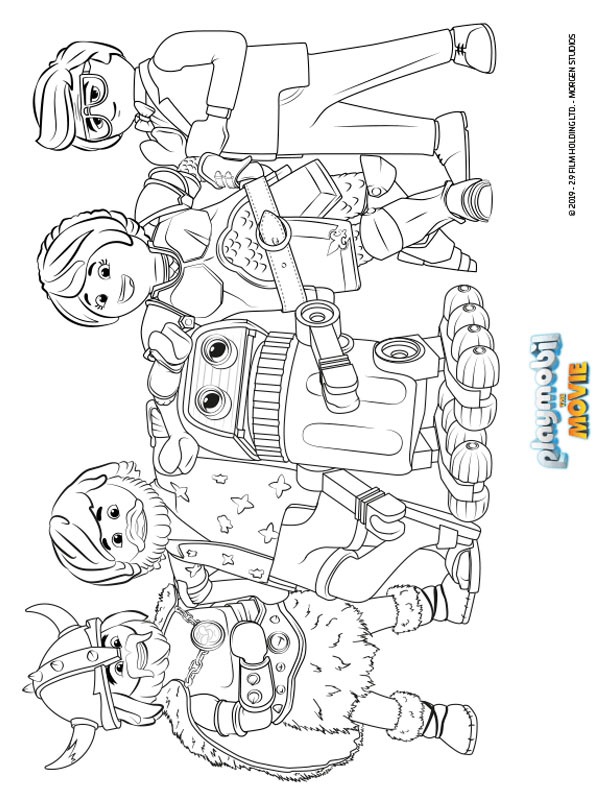 Фільм Playmobil Розмальовка Фільм Playmobil Розмальовка