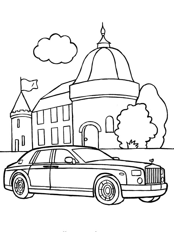 Rolls Royce Phantom Розмальовка Rolls Royce Phantom Розмальовка