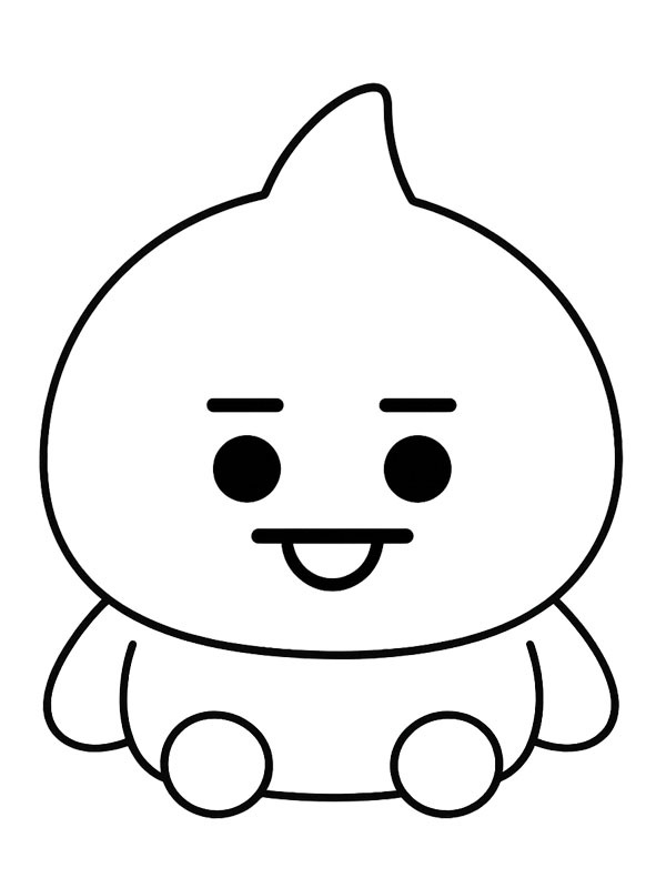 Шукі BT21 Розмальовка Шукі BT21 Розмальовка