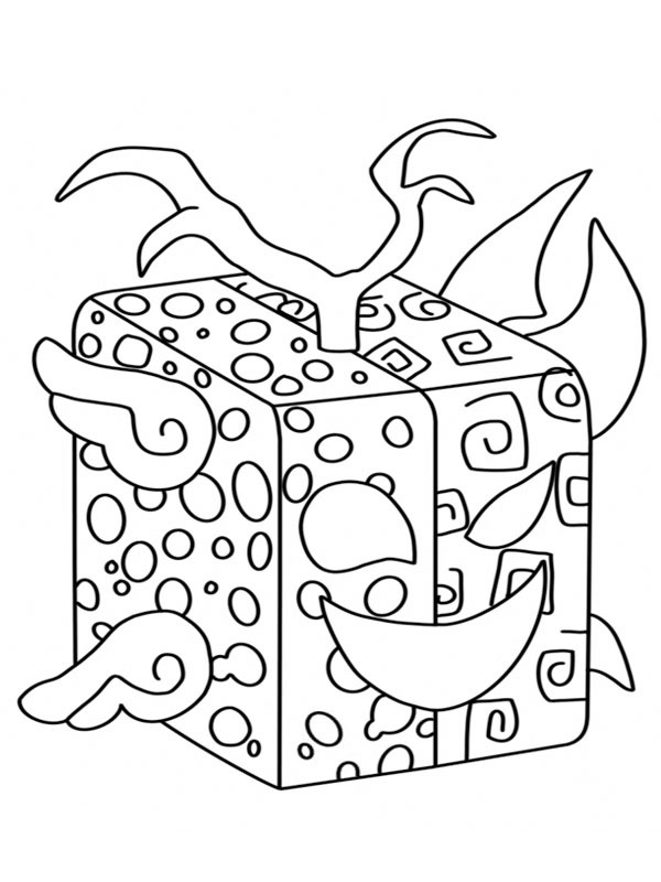 Spirit Fruit (Blox Fruits) Розмальовка Spirit Fruit (Blox Fruits) Розмальовка