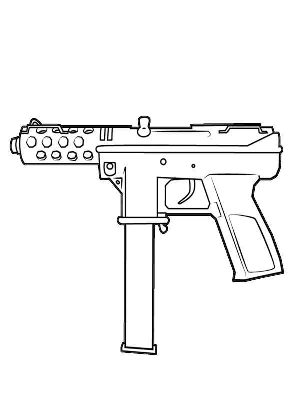 Пістолет TEC-9 Розмальовка Пістолет TEC-9 Розмальовка