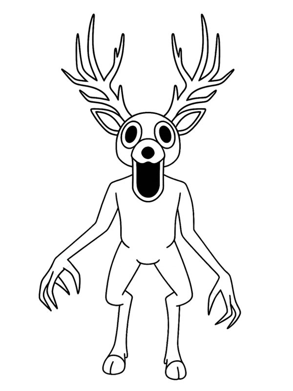 The Deer (99 Nights in the Forest) Розмальовка The Deer (99 Nights in the Forest) Розмальовка