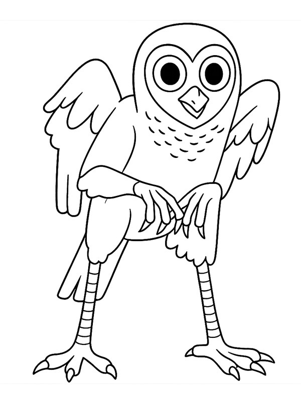 The Owl (99 Nights in the Forest) Розмальовка The Owl (99 Nights in the Forest) Розмальовка