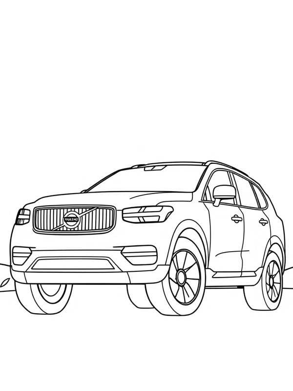 Вольво XC60 Розмальовка Вольво XC60 Розмальовка