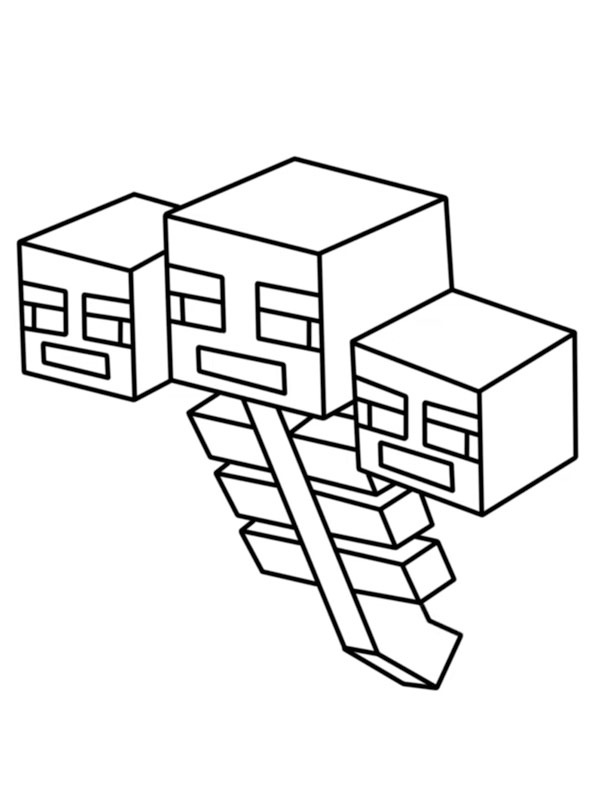 Візер (Minecraft) Розмальовка Візер (Minecraft) Розмальовка