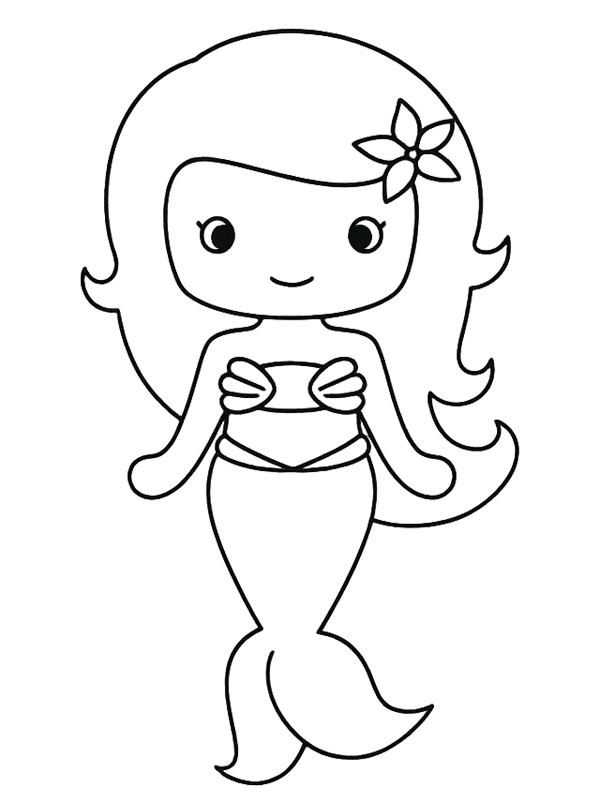 Принцеса-русалка Розмальовка Принцеса-русалка Розмальовка